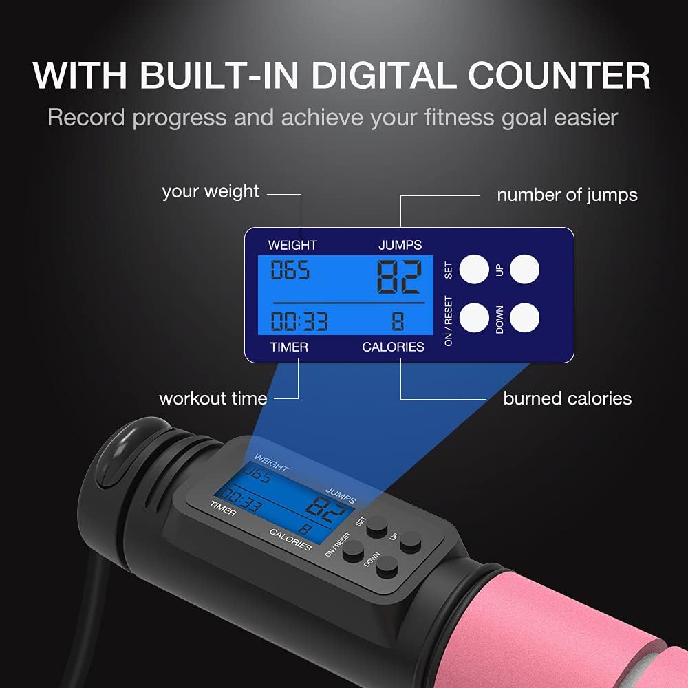 Jump Rope, H Handio Jump Rope with Counter