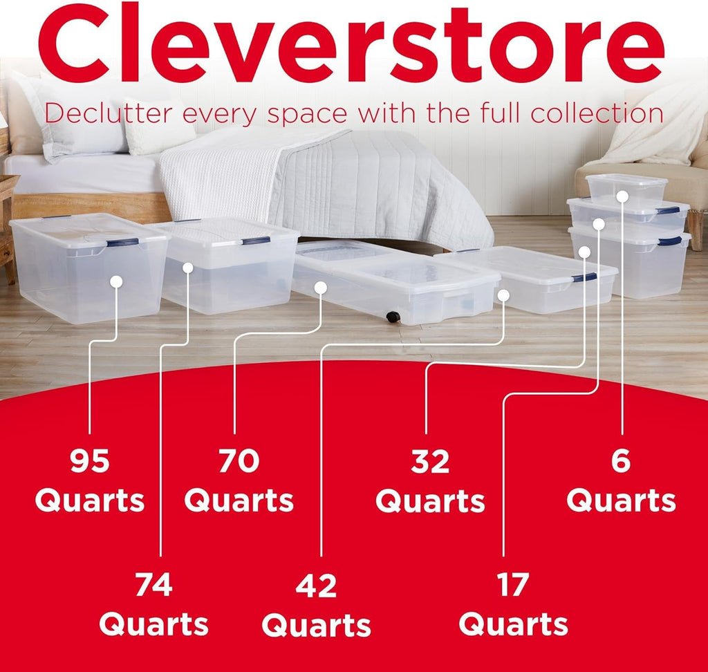 Rubbermaid Cleverstore Clear 32 Qt