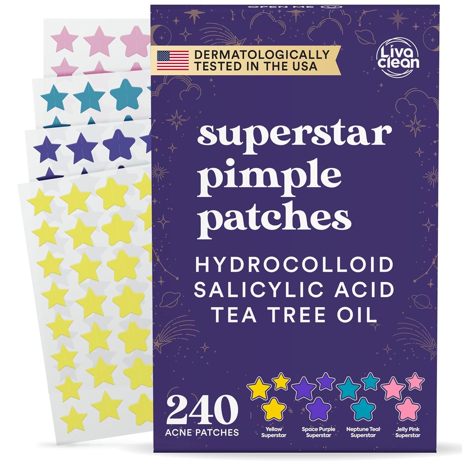Star Pimple Patches for Face