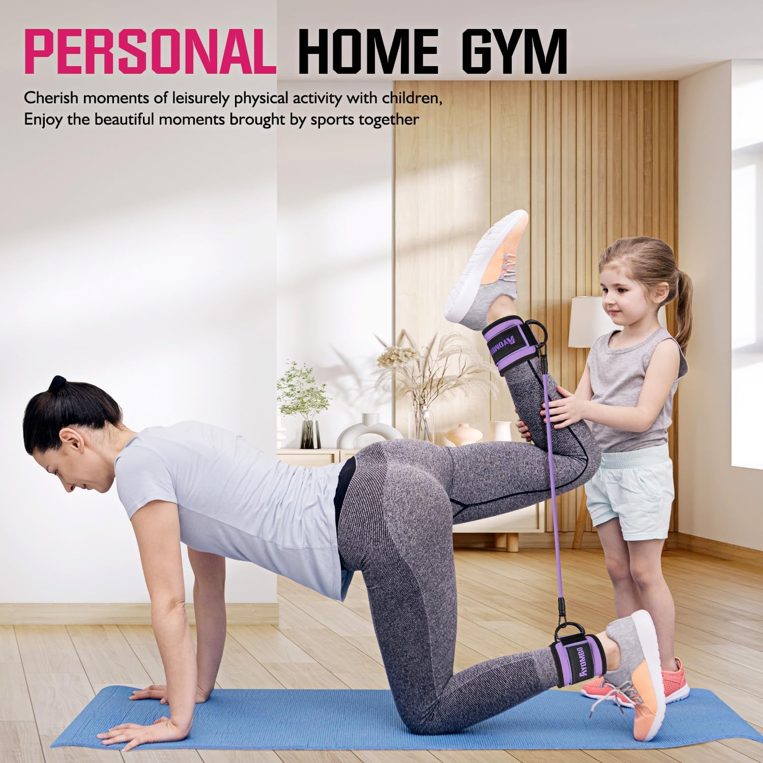 Ankle Resistance Bands with Cuffs