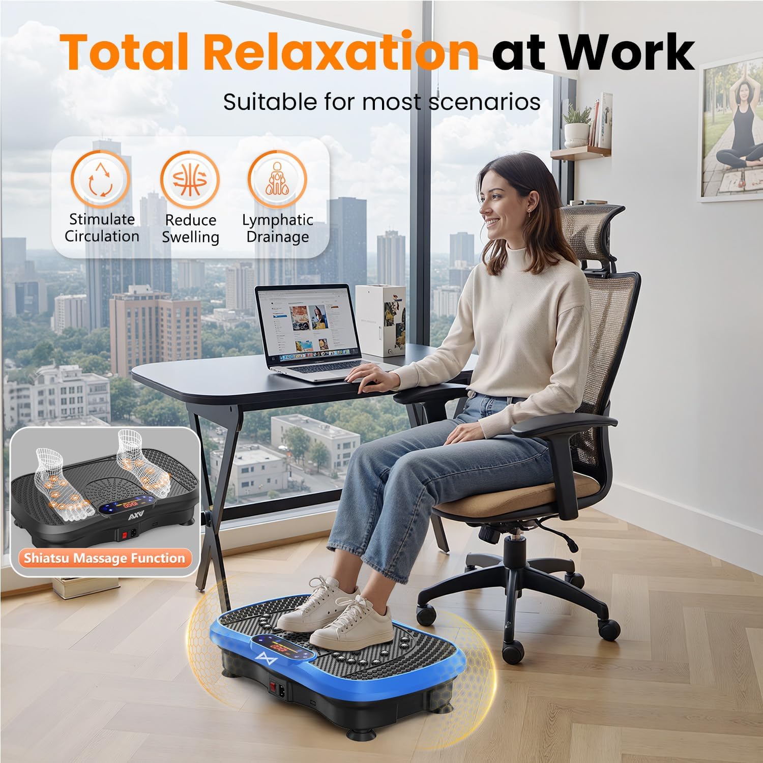 AXV Vibration Plate Fitness Platform Exercise Machine