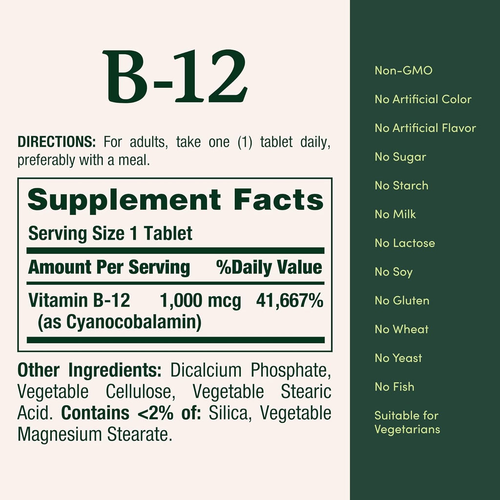 Nature's Bounty Vitamin B12