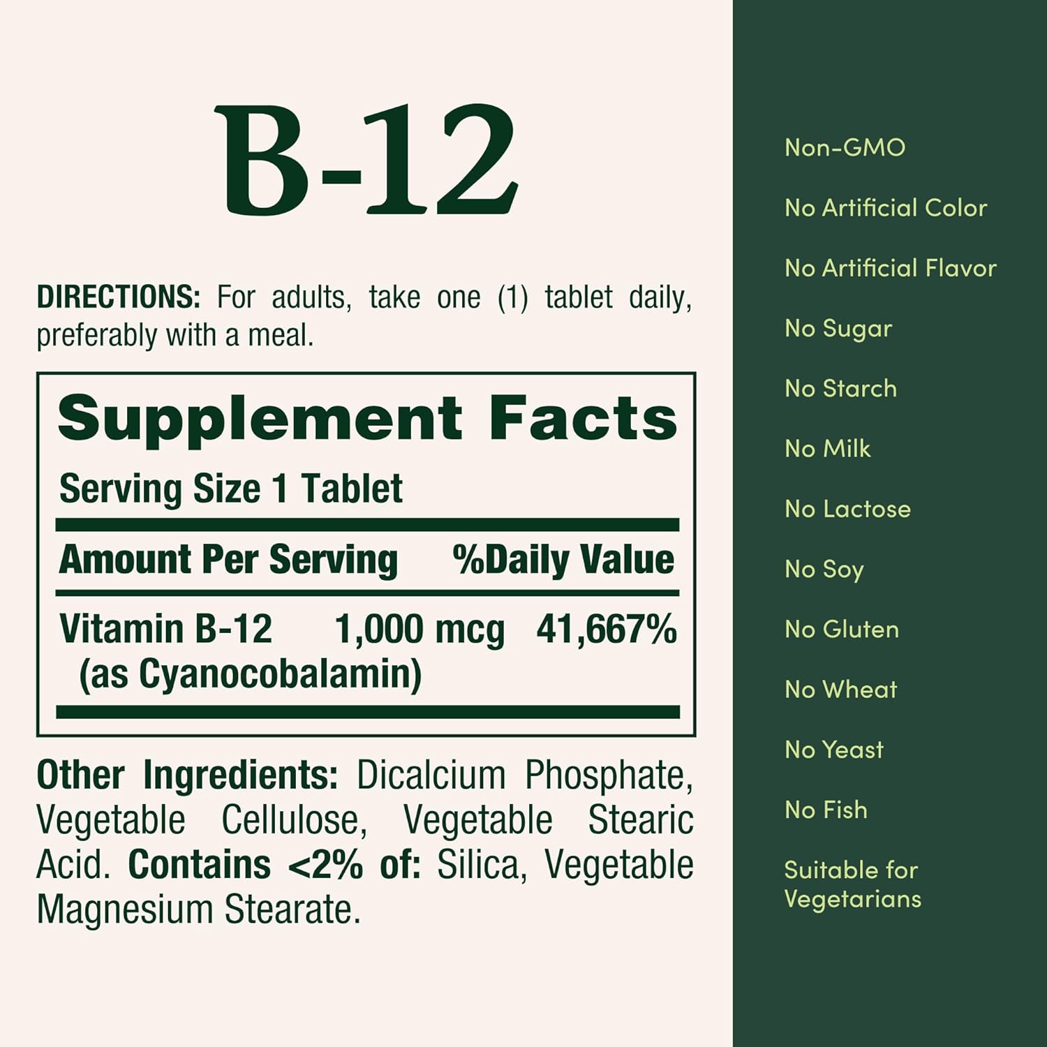 Nature's Bounty Vitamin B12