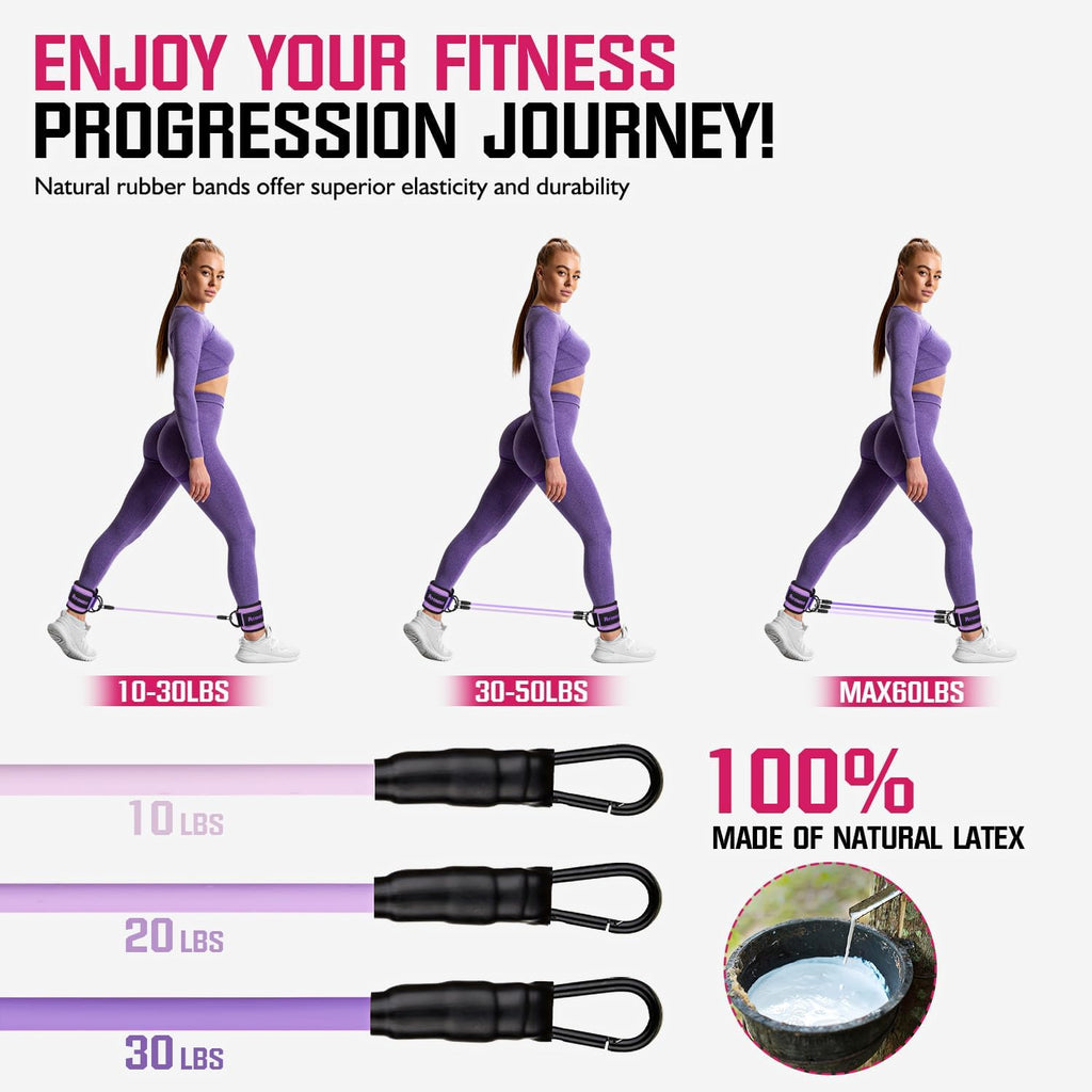 Ankle Resistance Bands with Cuffs