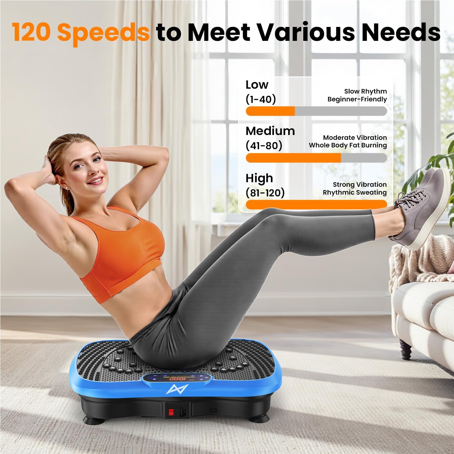 AXV Vibration Plate Fitness Platform Exercise Machine