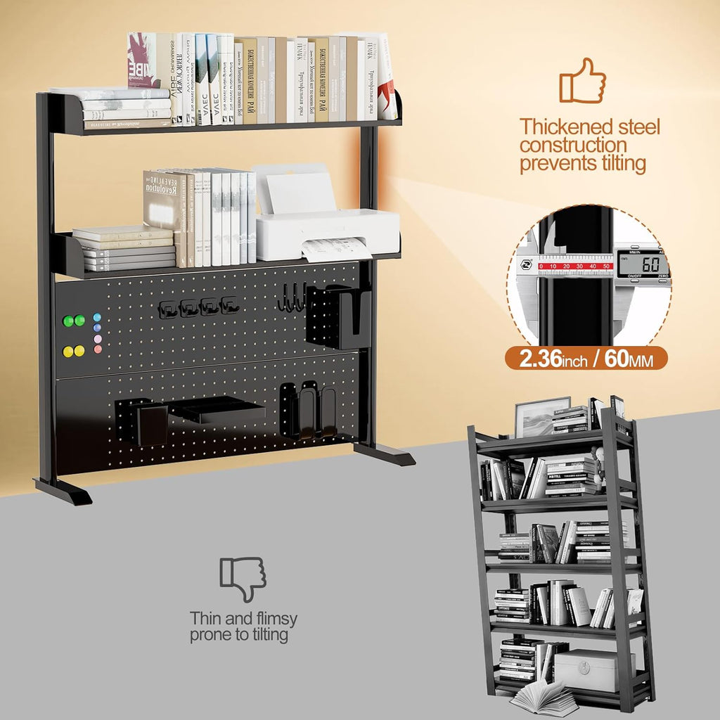 Adjustable Desktop Hutch Bookshelf