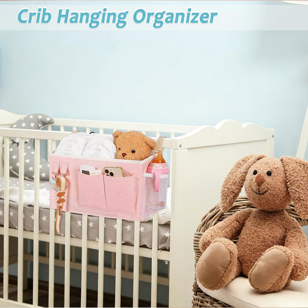 Loghot Bedside Caddy/Bedside Storage Bag Hanging Organizer