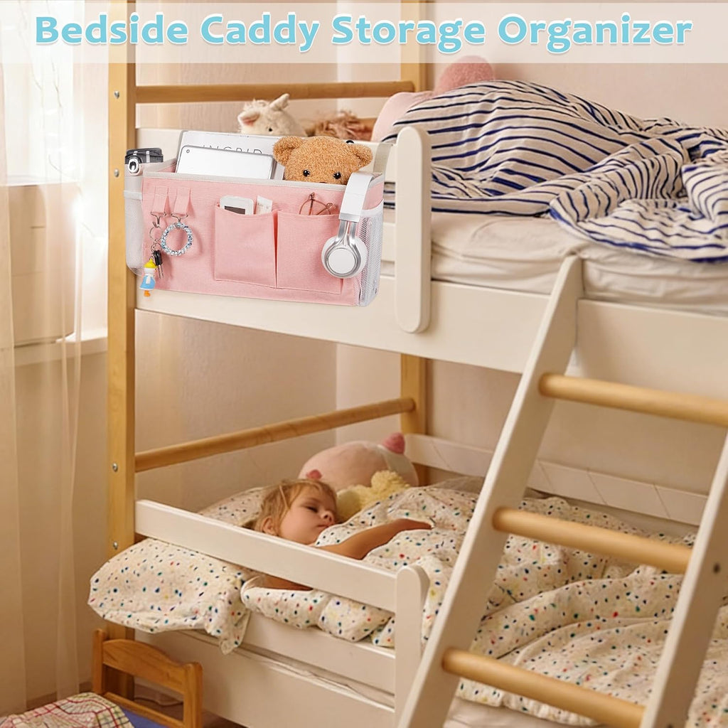 Loghot Bedside Caddy/Bedside Storage Bag Hanging Organizer