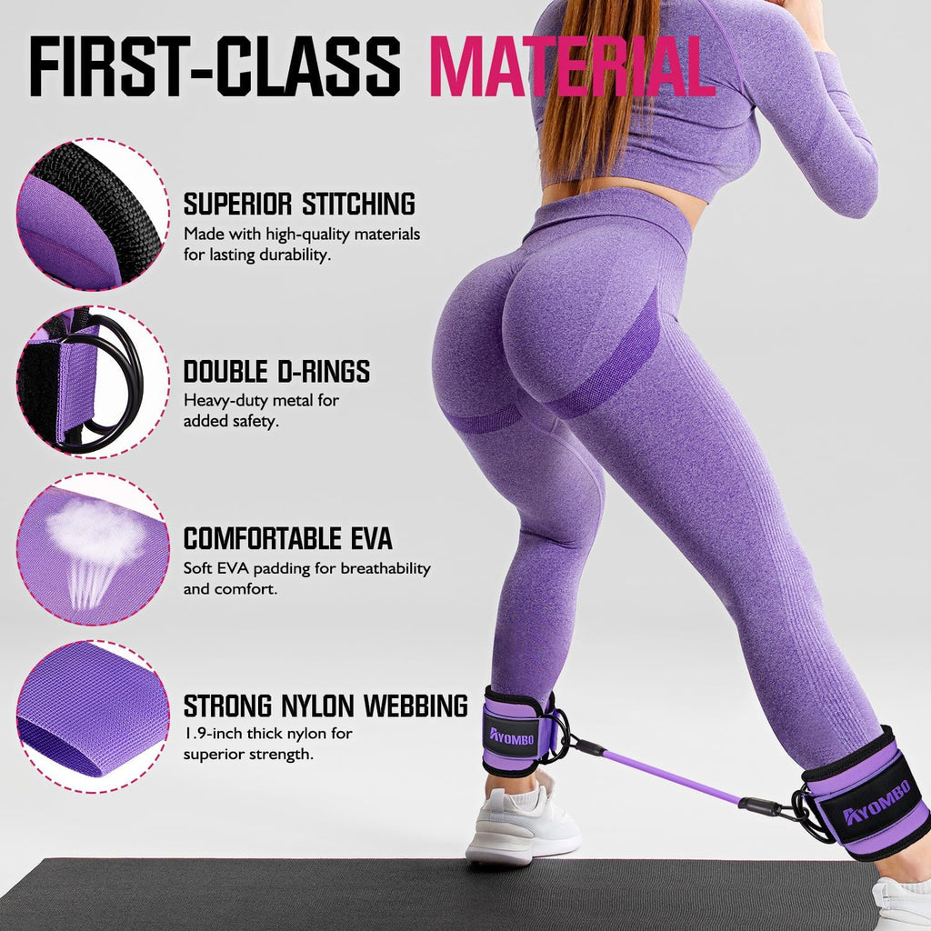 Ankle Resistance Bands with Cuffs