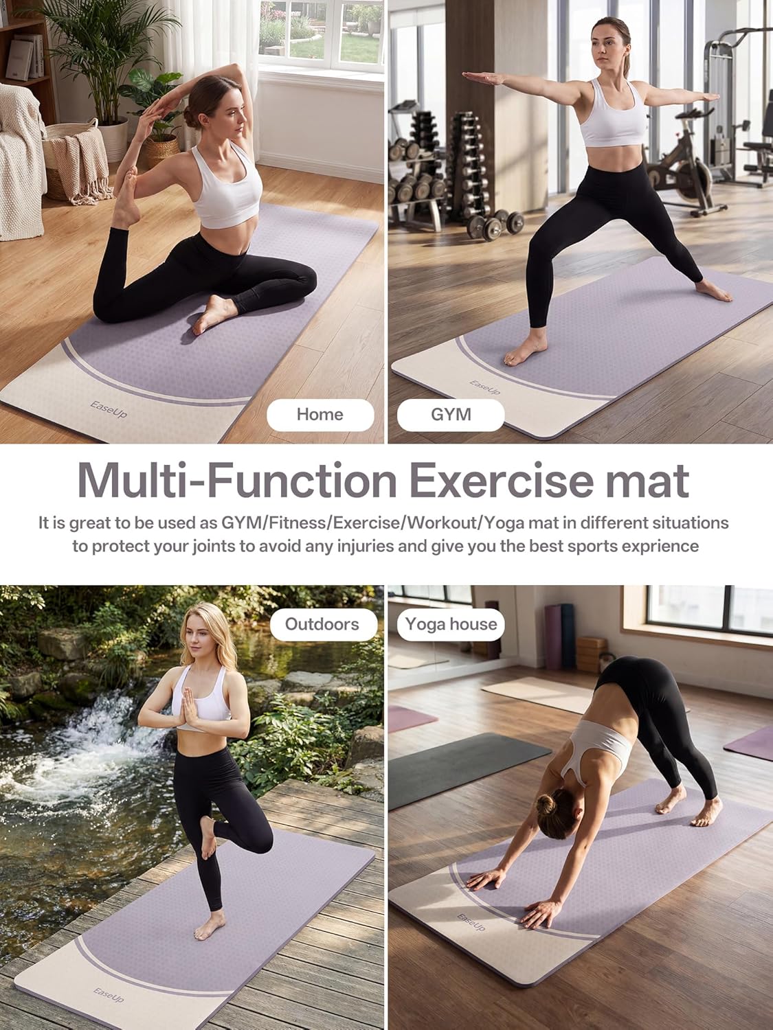 EaseUp Extra Thick Yoga Mat